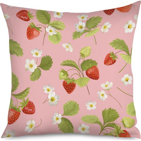 Housse de Housse Coussin Fraises Style Moderne (1/5)