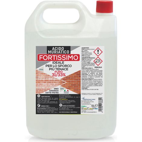 ACIDO CLORIDRICO MURIATICO 33%  lt. 5 4.00 pz