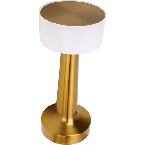 Lampe de table portable rechargeable USB 3 couleurs, métal rétro, pour restaurant, chambre, bar, maison (1/5)