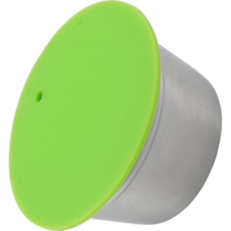 Capsule de café rechargeable en acier inoxydable résistant aux hautes températures, réutilisable et écologique pour la maison (1/5)