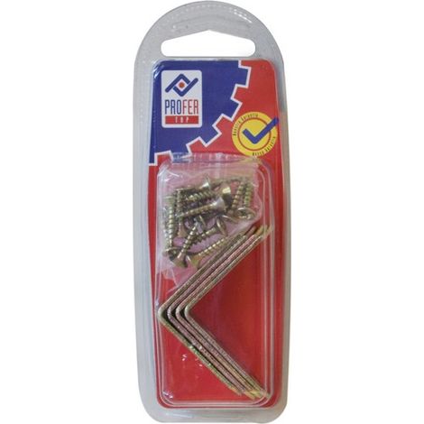 ANGLE DE RENFORT BICRO BL 4 PCS - 40X40 MM