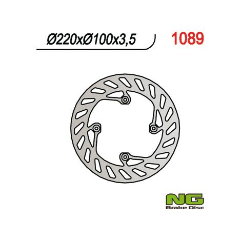 Disco de freno trasero Beta 50/125 SM/Enduro 2006-12 220 mm 4x6,5 mm