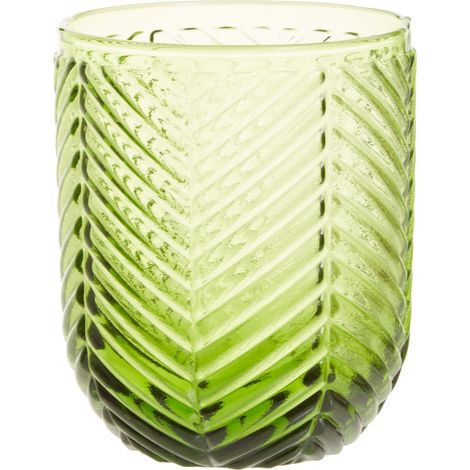 Premier Housewares Set of Four Fleur Green Tumblers (1/5)
