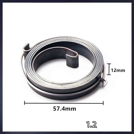 Ressort de lanceur pour tronçonneuse 5200 5800 52cc 58cc, pièces détachées 12mm (1/5)