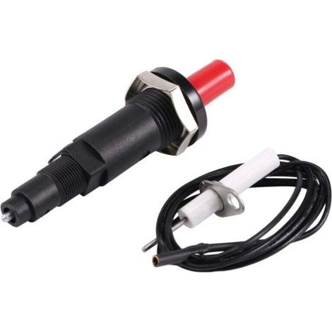 Accenditore a gas piezoelettrico con cavo da 1000 mm per fornelli a gas, pulsante (1/4)