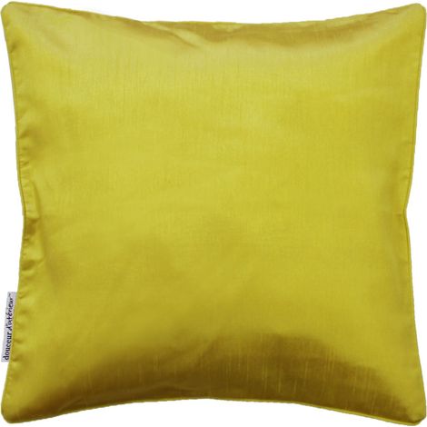 Housse de coussin 60 x 60 cm Shantung Shana vert (1/3)