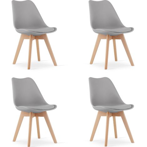 Sedia Mark grigia x 4