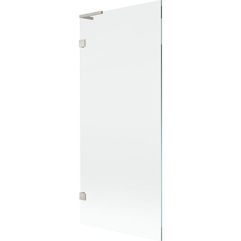 Mexen Lunar L Duschwand 1-flügelig 80 x 150 cm, transparent, gebürsteter Nickel - 897L-080-000-97-00 (1/5)