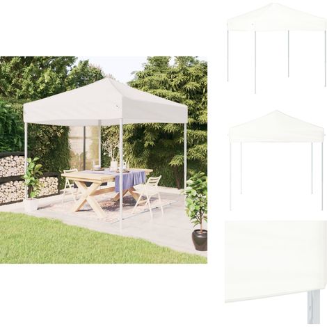 Tente de réception pliable Blanc 2x2 m - Tente Pliante - Gazebo - Parasol - Abri Extérieur - Tonnelle (1/5)