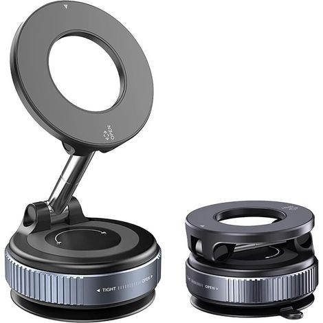 Support Téléphone Voiture, Magnetique Support Telephones Ventouse, Porte Telephone Voiture Aimanté Réglable à 360°d'Aspiration Magnétique Compatible Iphon16 15 14pro Max Plus, Android Phone (1/5)