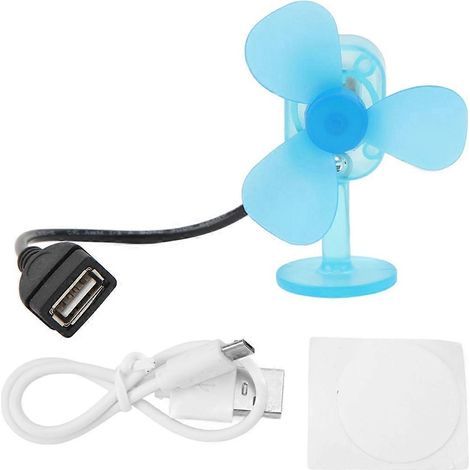Générateur éolien miniature USB 5W, chargeur d'urgence pour activités de plein air (bleu)