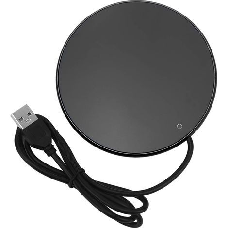Intelligenter USB-Tassenwärmer, 3 Temperaturstufen, 55 °C, Schwarz – Büro, Reisen, Zuhause (1/5)
