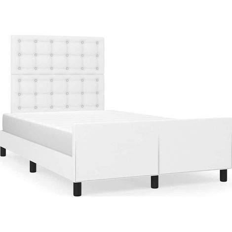 Maison Exclusive - Giroletto con Testiera Bianco 120x200 cm in Similpelle (1/5)
