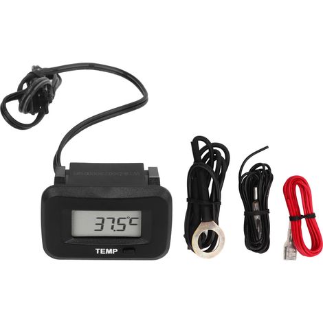 Indicatore di temperatura del motore 6-30V, display digitale, termometro impermeabile per moto, tosaerba, yacht, fuoribordo (1/5)