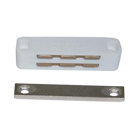 CRICCHETTO MAGNETICO SPORTELLI UC20 VAREC - MM 74 H.MM 22 KG 14 + INCONTRO BIANCO- 12 pezzi