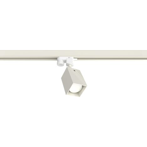 LUMICOM BRINCK Track, 1X GU10, max 33W, metallo, bianco lucido, D.6cm (1/4)