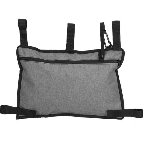 Rollatortasche, wasserabweisend, seitliche Aufbewahrungstasche für Rollatoren, Organizer-Tasche, grau (1/5)