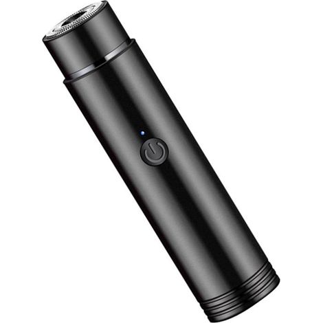 Mini rasoir électrique rechargeable pour homme, tondeuse à barbe, kit de soin portable pour les voyages, design compact (1/5)