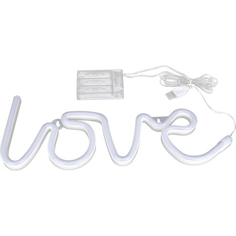 Lettre néon anglais LED lumineuse pour décoration fête, chambre fille, accessoire lumineux (1/5)