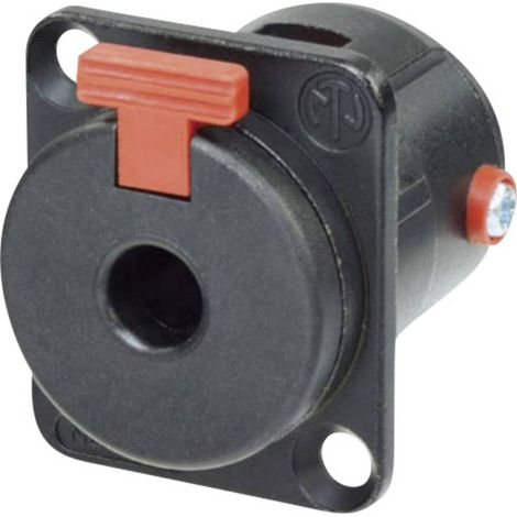 Neutrik NJ3FP6CBAG Jack 6.35 mm Presa a pannello contatti dritti Numero Poli (num): 2 Mono Nero 1 pz.