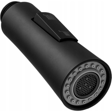 Douchette de rechange pour mitigeur de cuisine NEXO noire avec bec extractible 1/2" 2 jets (1/3)
