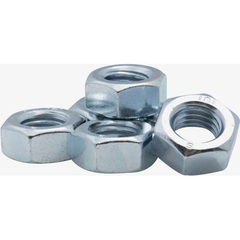 Écrou hexagonal zingué 6 pans Viswood Classe 8 Ø 8mm (lot de 18 écrous)