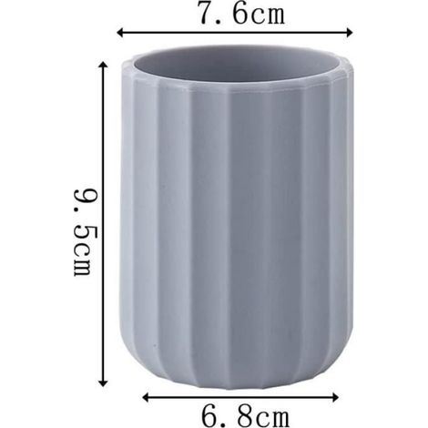 Pot A Crayon - Rangement Pour Bureau Et Maquillage - Base Antidérapante - 2 Pièces (1/3)