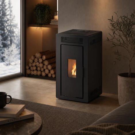 Hidroestufa Loki 24 kW Muspel tolva de 40 kg, turbuladores autolimpiables, Programable (1/5)
