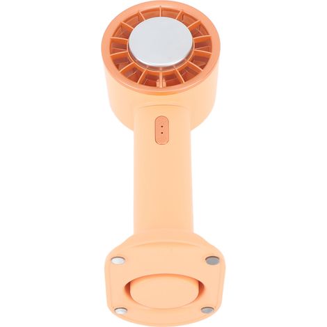 Mini ventilateur portable rechargeable par USB avec batterie 2200 mAh et plaque de refroidissement à semi-conducteurs, idéal pour l'été (couleur orange). (1/5)