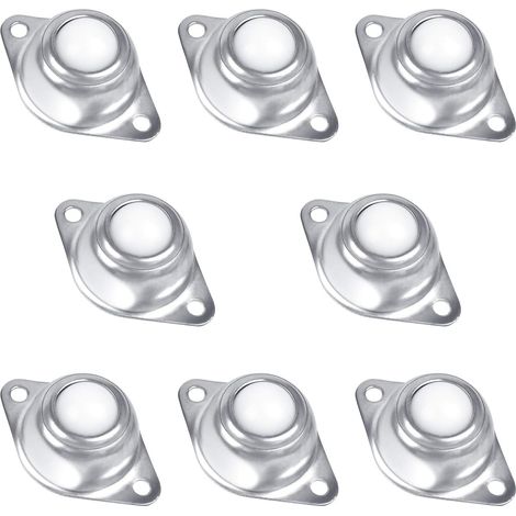 8 PCS Roulette a Bille Roulement de Transfert Roulement Convoyeur Roulettes pour Meubles Roulette a Bille Nylon Roulettes à Billes de Transfert pour Convoyeur, Transmission, Meubles (1/5)