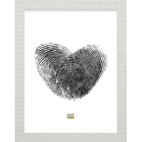 Cadre Photo Bois Brut Blanc 30 x 45 cm (1/4)
