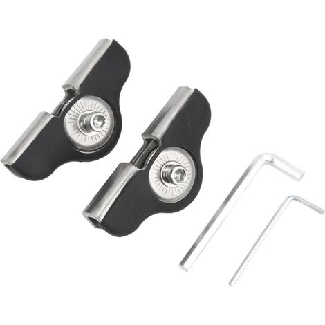 Kit de fixation universel en acier inoxydable 304 pour barreaux et spots LED, 2 pièces, clipsant sans perçage (1/5)