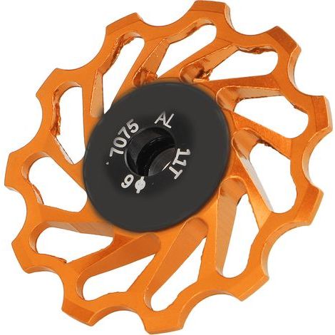 Dérailleur arrière VTT 11 dents, guide-roue arrière en métal et céramique, accessoire de vélo, couleur or (1/5)