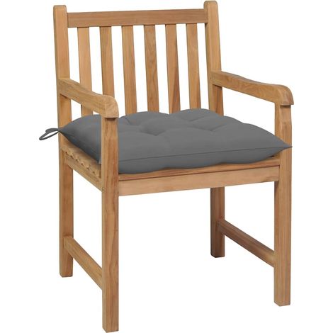 Maison Exclusive - Sillas de jardín 2 uds madera maciza de teca c (1/5)