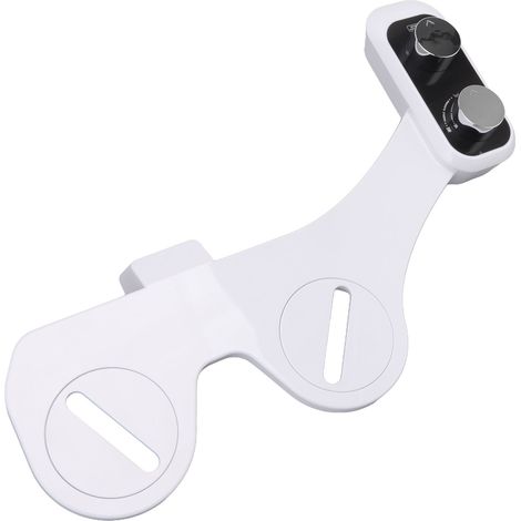 Bidet de toilette intelligent universel à double buse, interrupteur à bouton et douchette autonettoyante (1/5)
