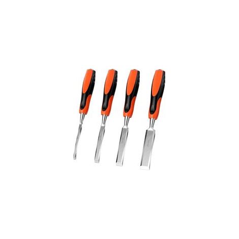 Scalpelli per legno, set di utensili per intaglio del legno, utensili robusti da 6 mm, 12 mm, 18 mm e 25 mm - Crezuo