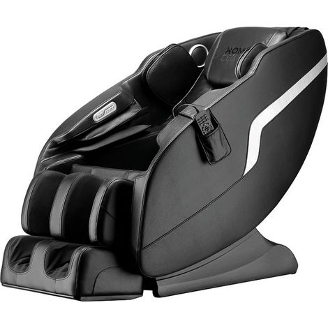 Home Deluxe – Fauteuil de massage KELSO noir – 6 programmes de massage – fonction Zero Gravity – Bluetooth – chauffage jusqu'à 50 °C – ergonomique (1/6)