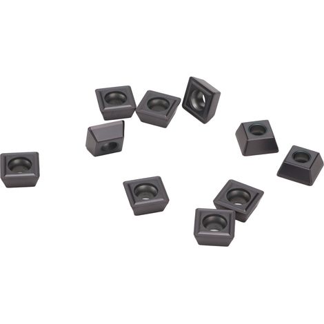 10 pastilles carbure réversibles revêtues SPMG090408-DG pour tournage bois, outils CNC, fraisage, inserts indexables (1/5)