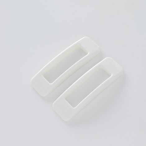 4 Pièces Poignée De Porte Coulissante Autocollantes Plastique pour Armoires de Portes et Fenêtres de Type Pate (11x3x1.4cm) Blanche GROOFOO (1/5)