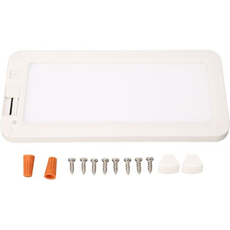 Lampe LED pour camping-car, 96 LED, 10W, 3 couleurs, température, gradation continue, plafond intérieur pour voiture, Yacht, 12-30V (1/5)