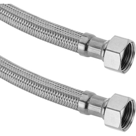 FLESSIBILE INOX MODELLO NORMALE  CM. 30 FF 3/8 x 3/8 DH PZ 10