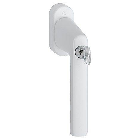 Poignée de fenêtre comdamnable à clé Hamburg - Carré 32-42 mm - Vis M5x45 + M5x50 - Blanc - HOPPE - 11950225