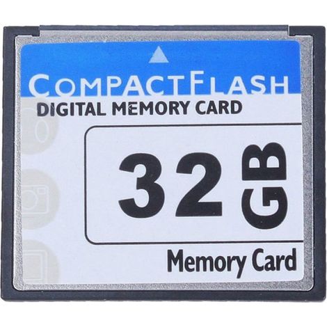 1 x Carte Mémoire Compact Flash 32 Go,Vitesse 25 Mo/s,Plastique,Pour Appareil Photo DSLR et Machine Publicitaire (1/4)
