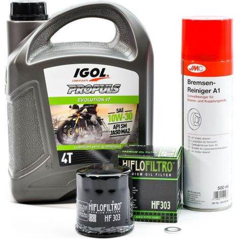 Kit Entretien Vidange Standard pour HONDA VF 750 C Magna de 1982 à 2000 - IGOL PROPULS EVOLUTION 10W30 4L