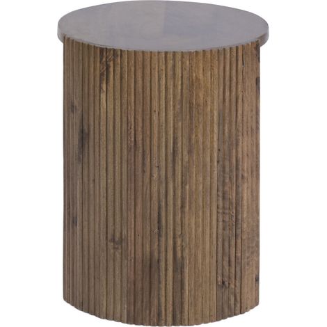 Mesita Auxiliar Mango 42X42X54 Natural Marron (1/5)