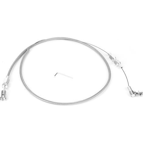 Universeller 36-Zoll-Gaszug als Ersatz für CHEVY / FORD 350 302 SBC, Edelstahlgeflecht (1/5)