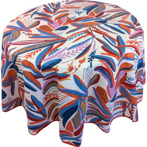 Nappe coton enduite CHILI Rond 170x170 cm (1/5)