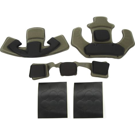 Coussinet de casque en mousse mémoire 2 couches, protection renforcée, couleur OD Green pour WENDY (1/5)