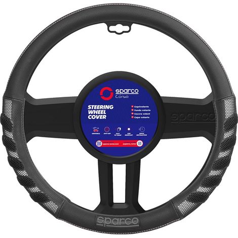 coprivolante auto universale sparco grigio/nero anti dissolvenza - sps101 (1/2)