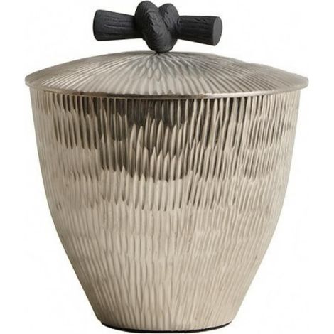 Aluminum Storage Box  Versatile, Jewelry Box with Knot-Shaped Handle, Sleek, Treasures, Large (1/5)